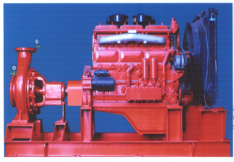 Single-stage pump diesel unit